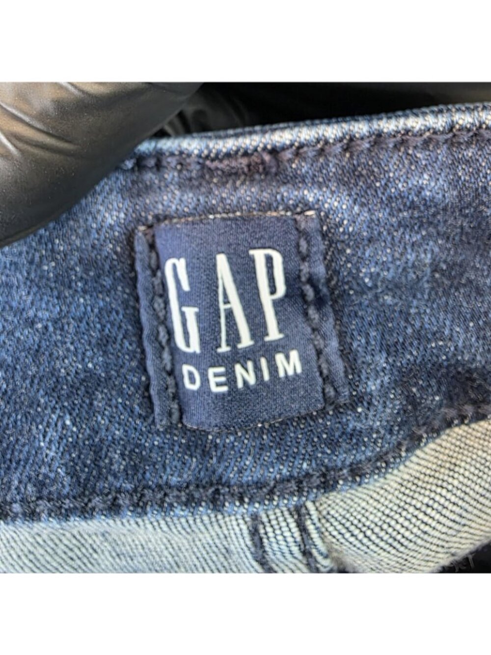 Gap High Rise Cigarette Jeans Womens 12 Blue Dark Wash Tapered Stretch Denim - Picture 3 of 12